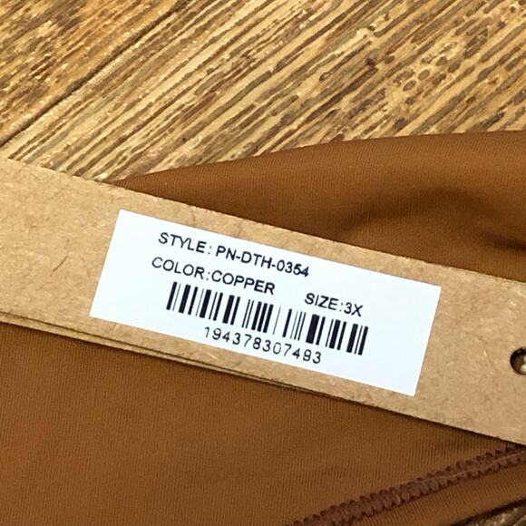 Skims Copper Dipped Front Thong Panties Size 3X - Picture 7 of 8